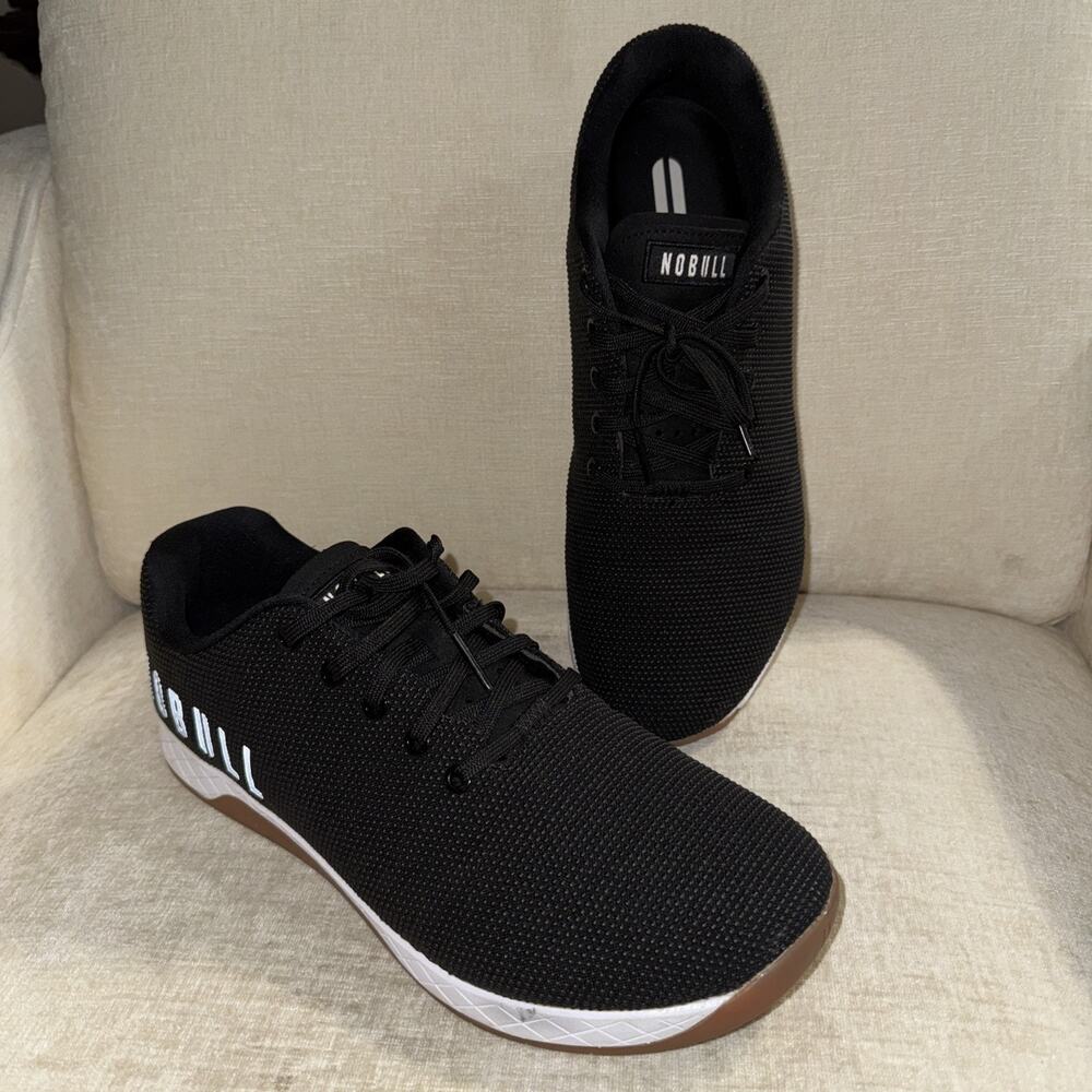 NOBULL SuperFabric Black Gum Outwork Men's Training Shoes Size 13 EUC